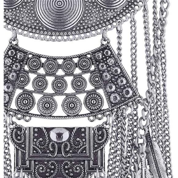 Exaggerated Vintage Maxi Choker Statement Collar Necklace Pendants - Picture 4 of 7